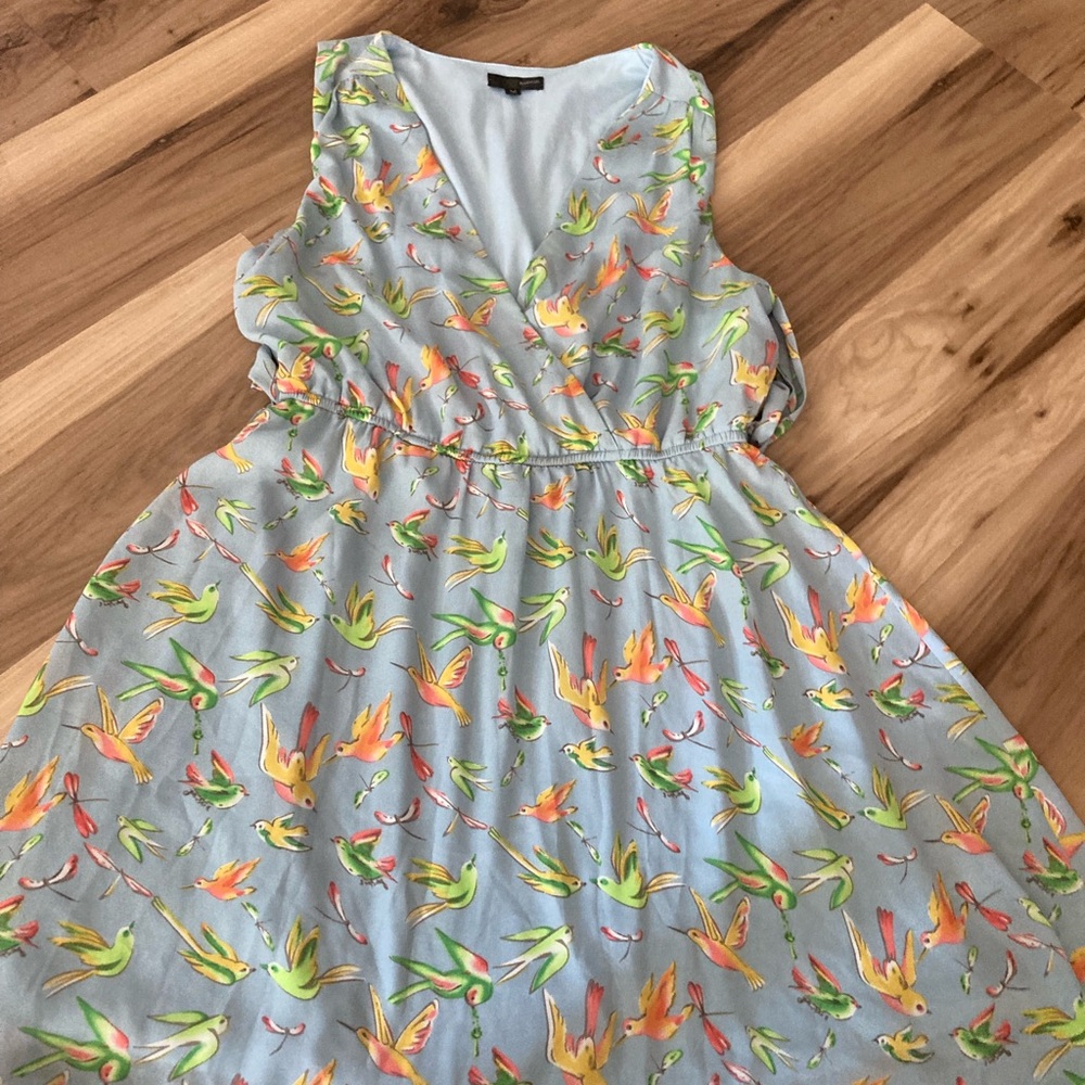 Lov posh women’s sleeveless bird dress medium